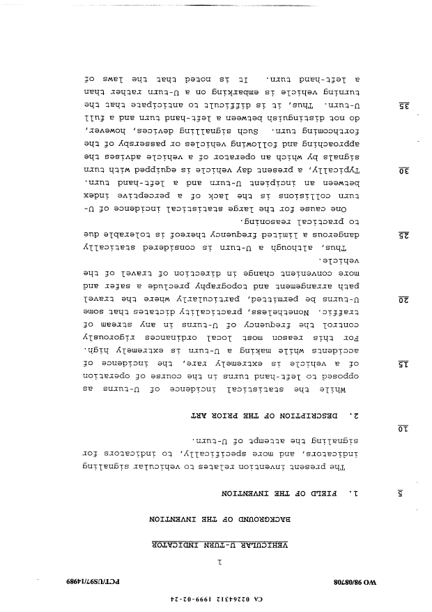 Canadian Patent Document 2264312. Description 19990224. Image 1 of 8