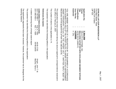 Canadian Patent Document 2264559. Prosecution-Amendment 20070501. Image 1 of 3