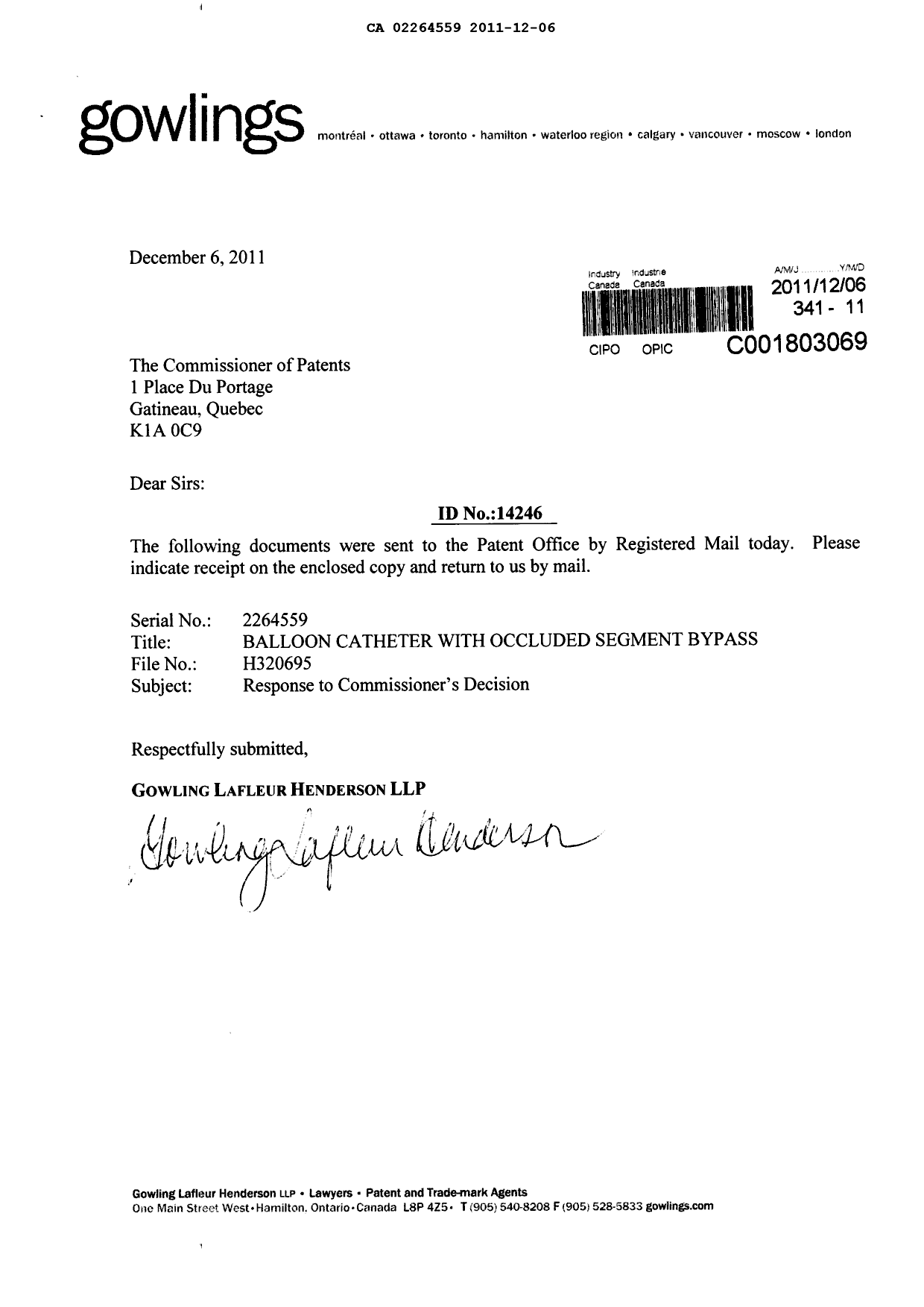 Canadian Patent Document 2264559. Prosecution-Amendment 20111206. Image 7 of 7