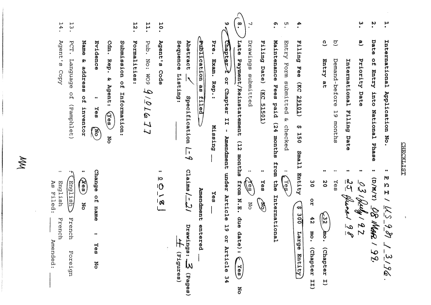 Document de brevet canadien 2264636. PCT 19990308. Image 1 de 2
