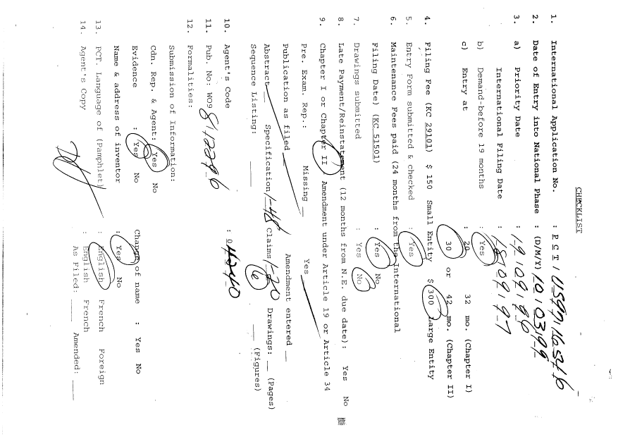 Document de brevet canadien 2265740. PCT 19990310. Image 1 de 12