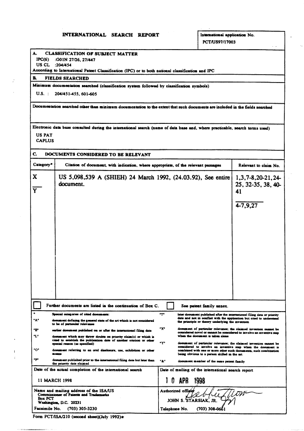 Document de brevet canadien 2266105. PCT 19990317. Image 9 de 9