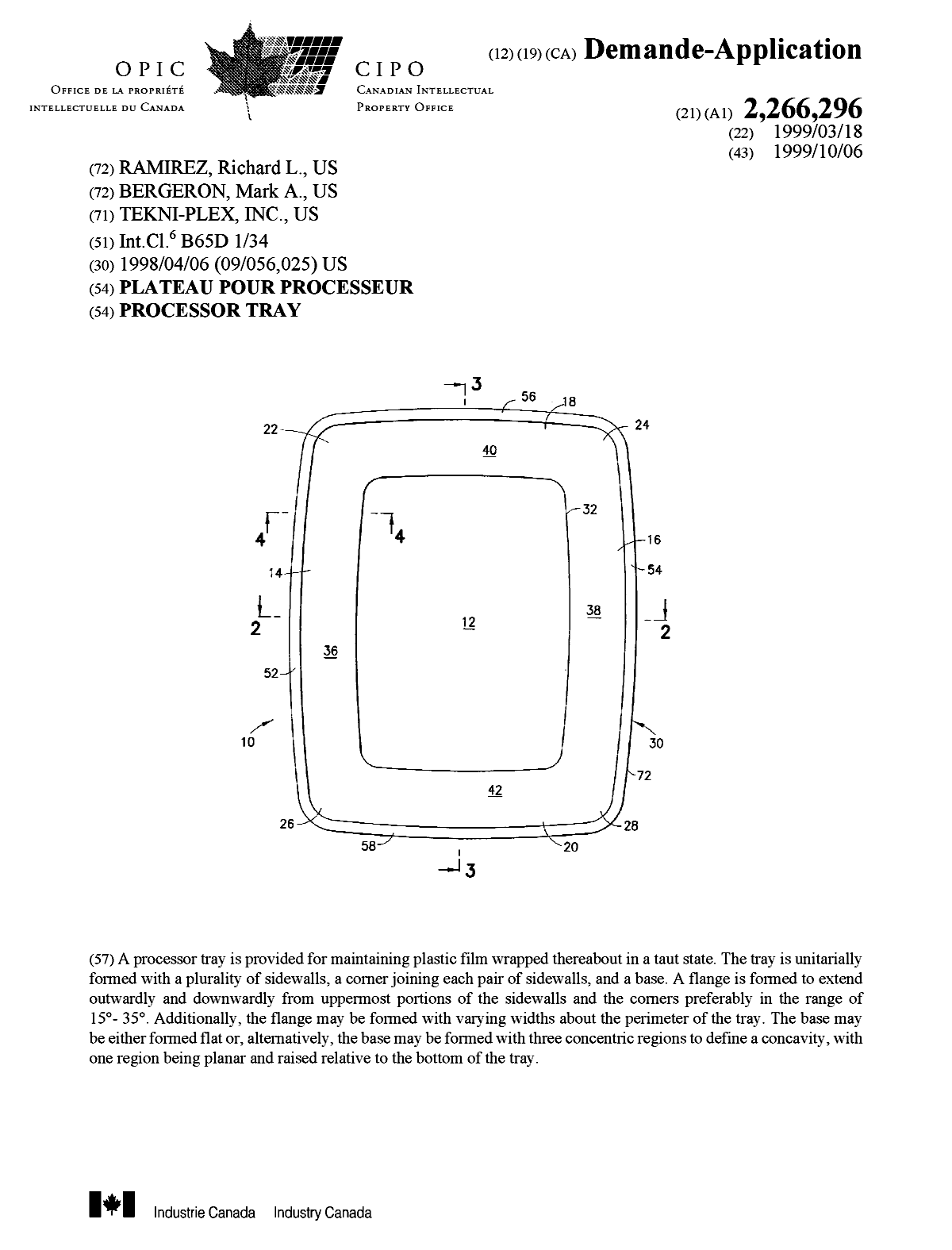 Document de brevet canadien 2266296. Page couverture 19990929. Image 1 de 1
