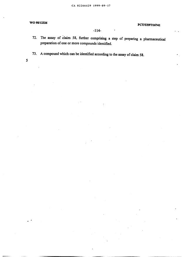 Document de brevet canadien 2266429. Revendications 19990917. Image 8 de 8