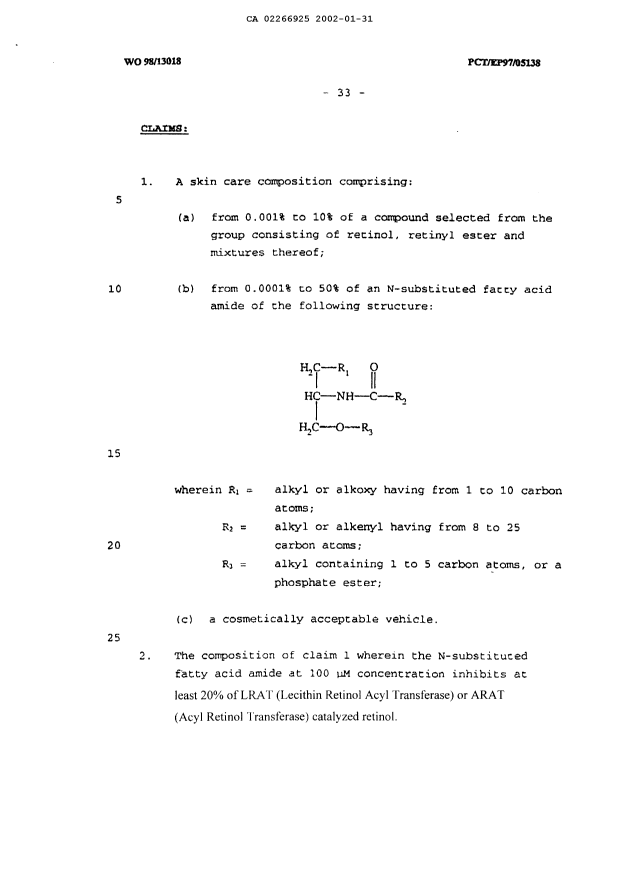 Document de brevet canadien 2266925. Poursuite-Amendment 20020131. Image 5 de 5