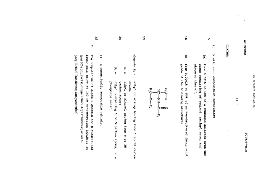 Document de brevet canadien 2266925. Revendications 20020711. Image 1 de 2