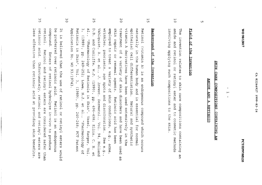 Document de brevet canadien 2266927. Description 19990324. Image 1 de 28