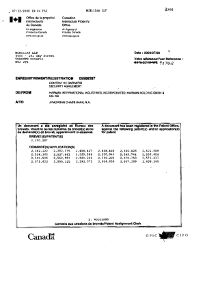 Canadian Patent Document 2268421. Assignment 20081222. Image 2 of 4