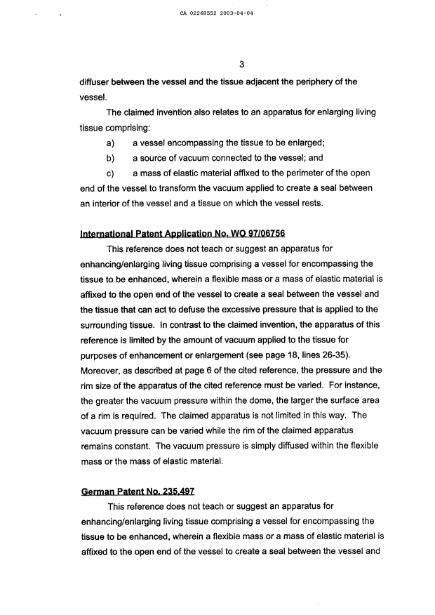 Canadian Patent Document 2268552. Prosecution-Amendment 20030404. Image 3 of 14