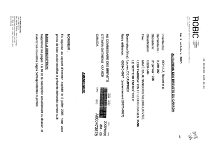 Document de brevet canadien 2269902. Poursuite-Amendment 20051006. Image 1 de 18
