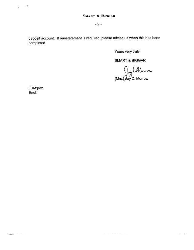 Document de brevet canadien 2270132. Correspondance de la poursuite 20000821. Image 2 de 2