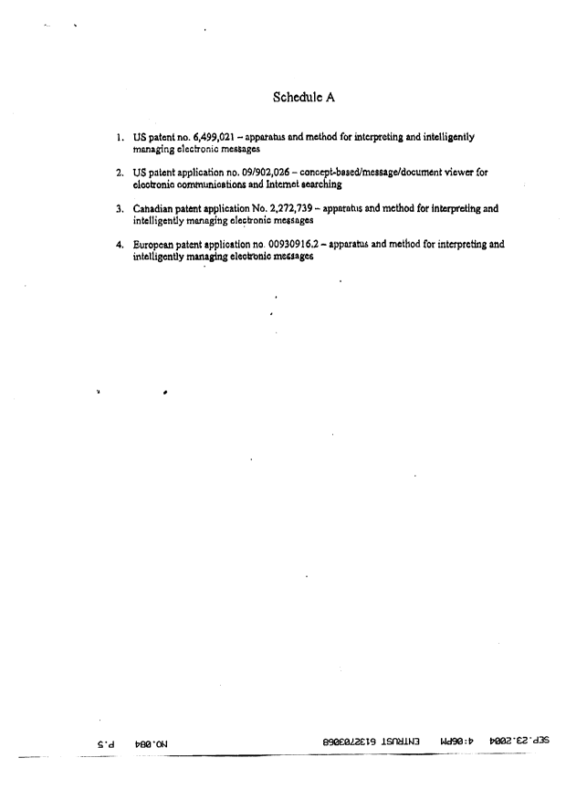 Document de brevet canadien 2272739. Cession 20041006. Image 3 de 3