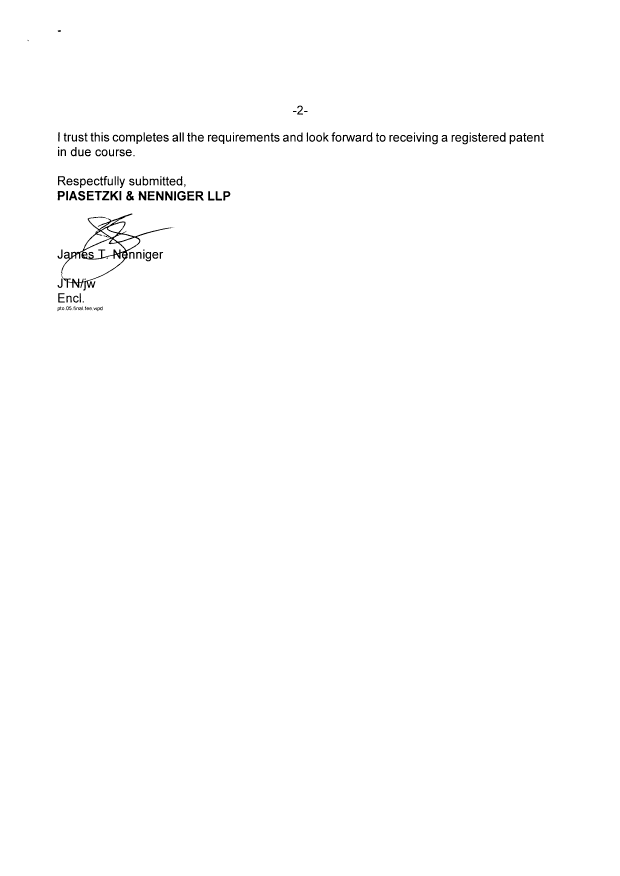 Document de brevet canadien 2274032. Correspondance 20081015. Image 2 de 2