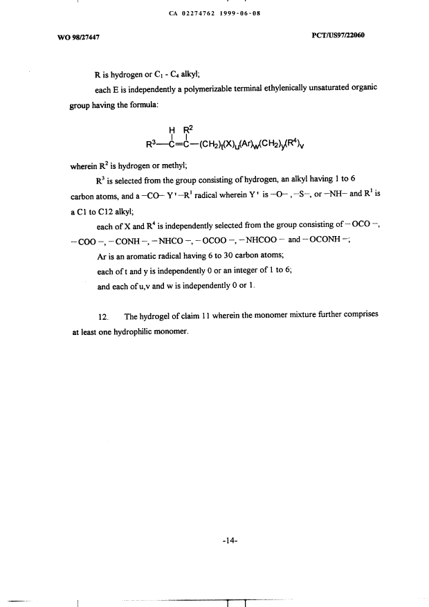 Document de brevet canadien 2274762. Revendications 19981208. Image 4 de 4