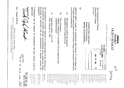 Canadian Patent Document 2275338. Prosecution-Amendment 20000114. Image 1 of 1