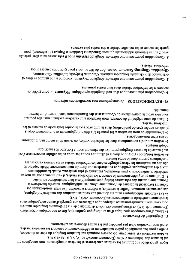 Document de brevet canadien 2275732. Revendications 19981223. Image 1 de 2