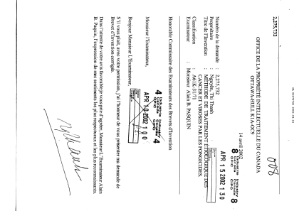 Canadian Patent Document 2275732. Prosecution-Amendment 20011215. Image 1 of 11