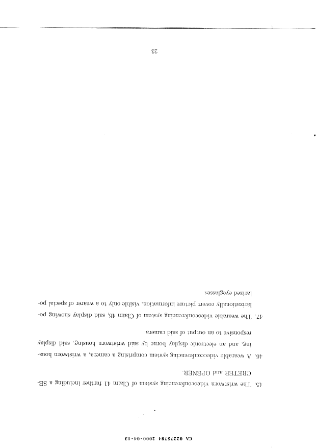 Document de brevet canadien 2275784. Poursuite-Amendment 19991213. Image 8 de 8