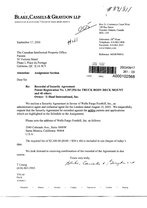 Document de brevet canadien 2276178. Cession 20030917. Image 1 de 51