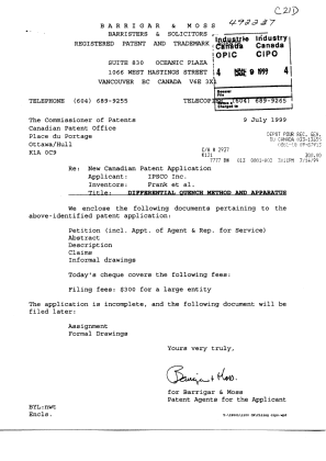 Document de brevet canadien 2277392. Cession 19990709. Image 1 de 3