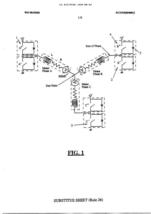 Canadian Patent Document 2279540. Drawings 19990804. Image 1 of 6