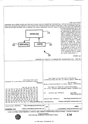 Canadian Patent Document 2281645. Abstract 19981217. Image 1 of 1