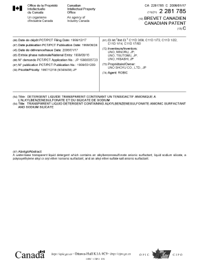 Document de brevet canadien 2281785. Page couverture 20051214. Image 1 de 1