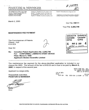 Document de brevet canadien 2282748. Taxes 20000302. Image 1 de 1