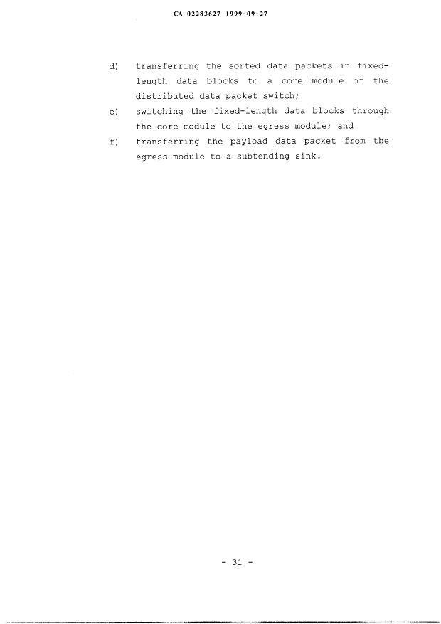 Document de brevet canadien 2283627. Revendications 19990927. Image 5 de 5