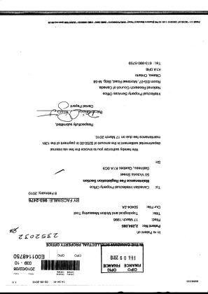 Document de brevet canadien 2284085. Taxes 20091208. Image 1 de 1