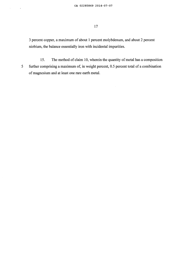 Canadian Patent Document 2285869. Prosecution-Amendment 20140707. Image 8 of 8