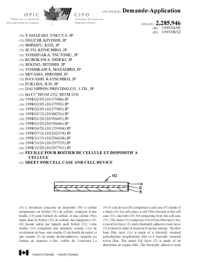 Document de brevet canadien 2285946. Page couverture 19991130. Image 1 de 2