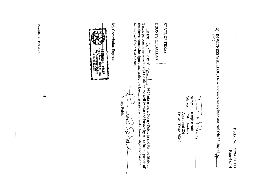 Document de brevet canadien 2287382. Cession 19991019. Image 10 de 10