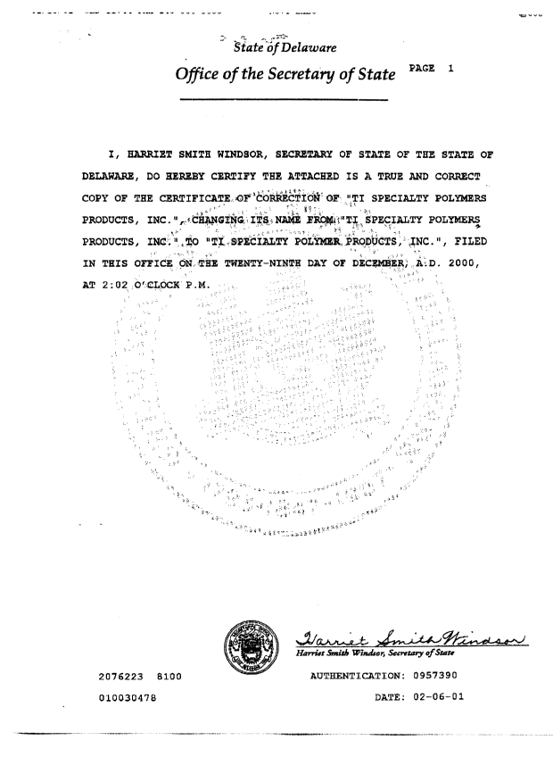Document de brevet canadien 2288389. Cession 20030214. Image 10 de 10