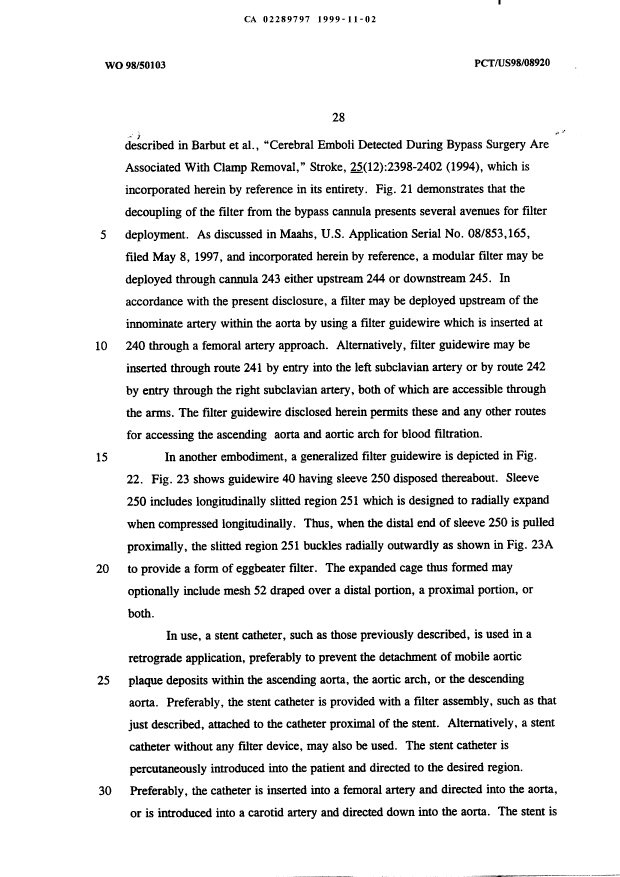 Document de brevet canadien 2289797. Description 19991102. Image 28 de 29
