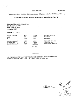 Canadian Patent Document 2289967. Assignment 20051230. Image 18 of 19