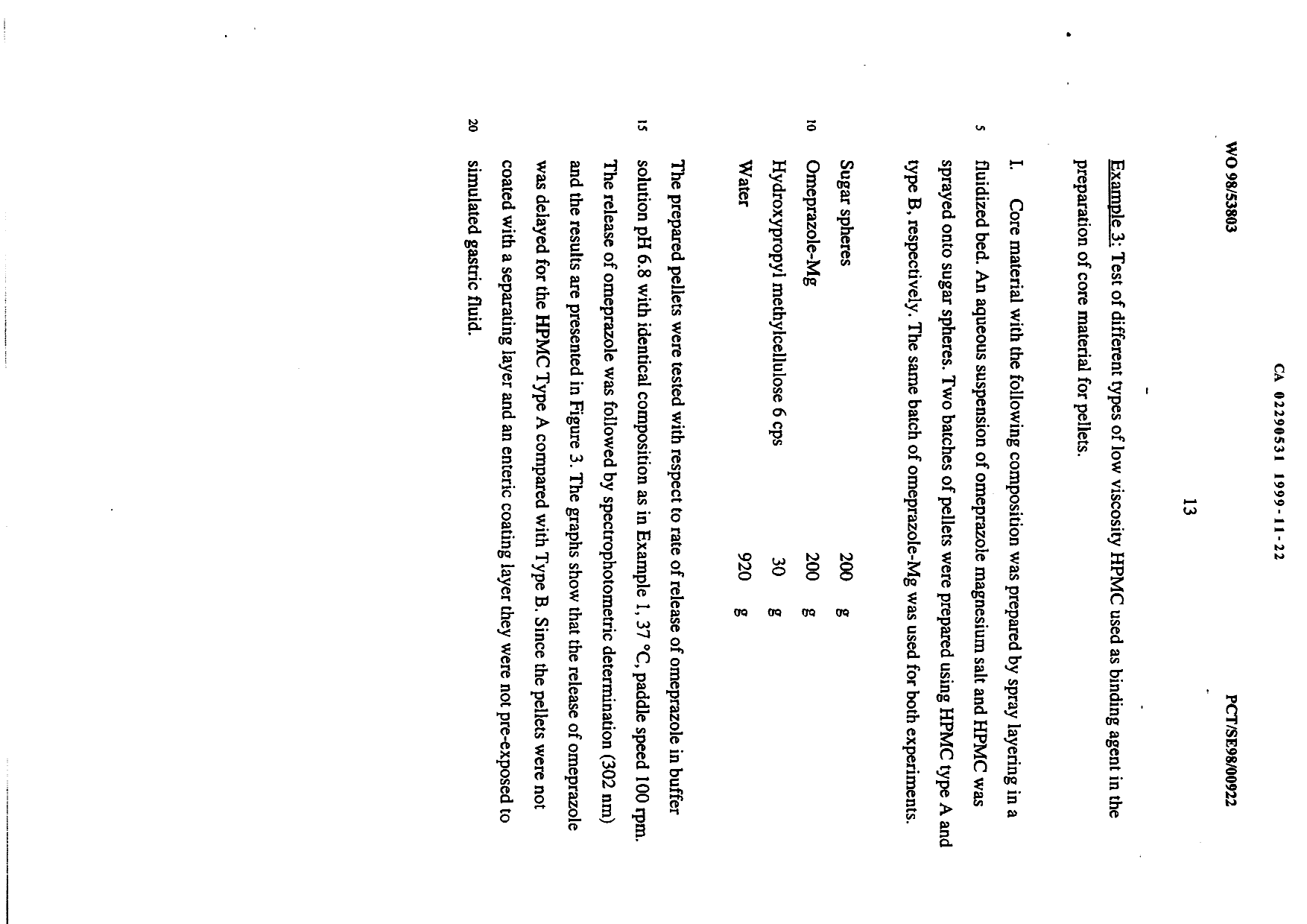 Canadian Patent Document 2290531. Description 19981222. Image 13 of 13