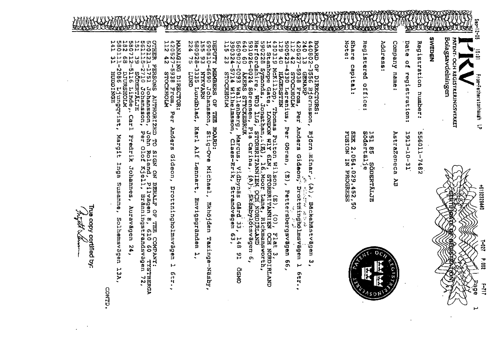 Canadian Patent Document 2290531. Assignment 20041212. Image 2 of 4