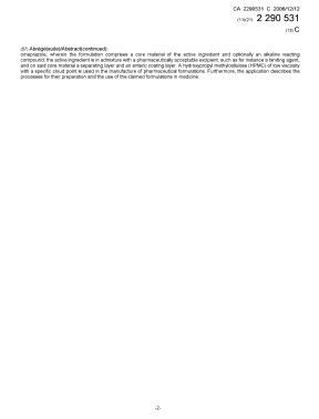 Document de brevet canadien 2290531. Page couverture 20051215. Image 2 de 2