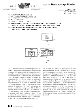 Document de brevet canadien 2291179. Page couverture 20000117. Image 1 de 1