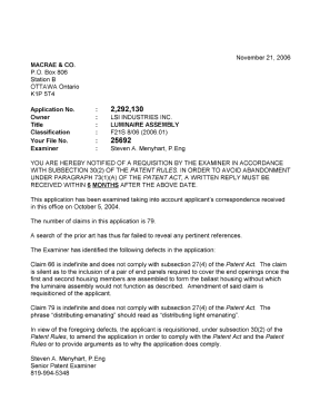 Document de brevet canadien 2292130. Poursuite-Amendment 20061121. Image 1 de 1