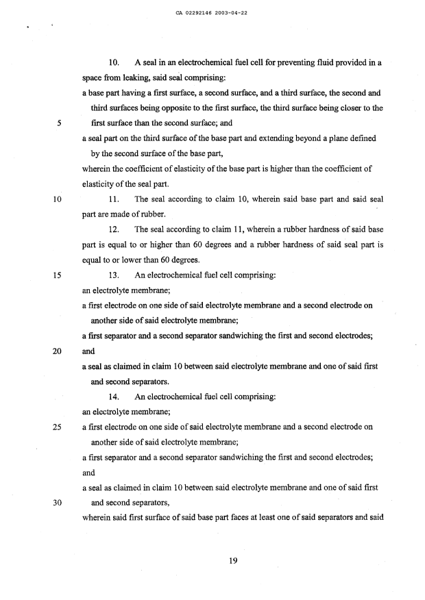 Canadian Patent Document 2292146. Prosecution-Amendment 20021222. Image 2 of 5