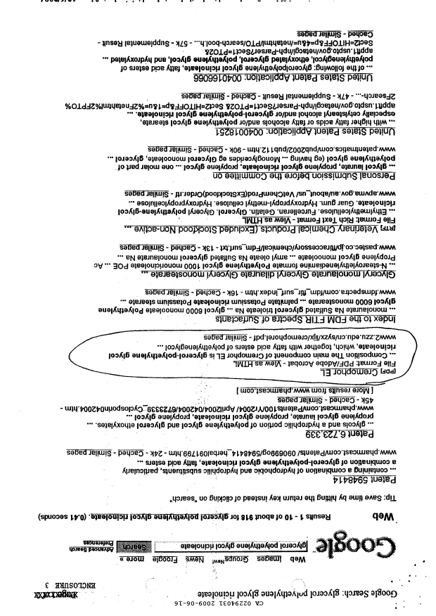 Document de brevet canadien 2294031. Poursuite-Amendment 20090616. Image 8 de 8