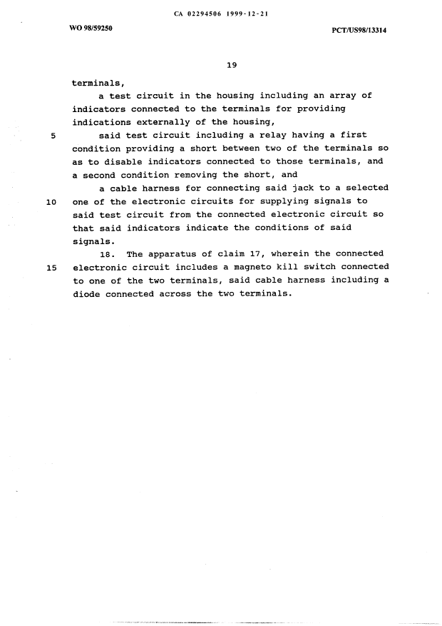 Document de brevet canadien 2294506. Revendications 19991221. Image 4 de 4