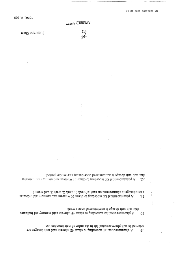 Document de brevet canadien 2294595. Revendications 19981217. Image 8 de 8