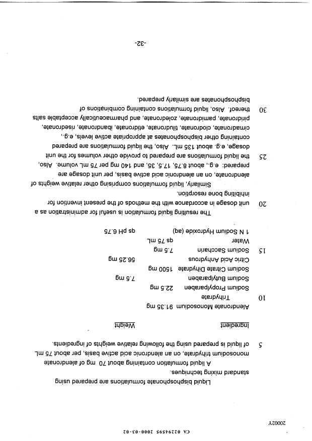 Canadian Patent Document 2294595. Description 19991202. Image 32 of 32