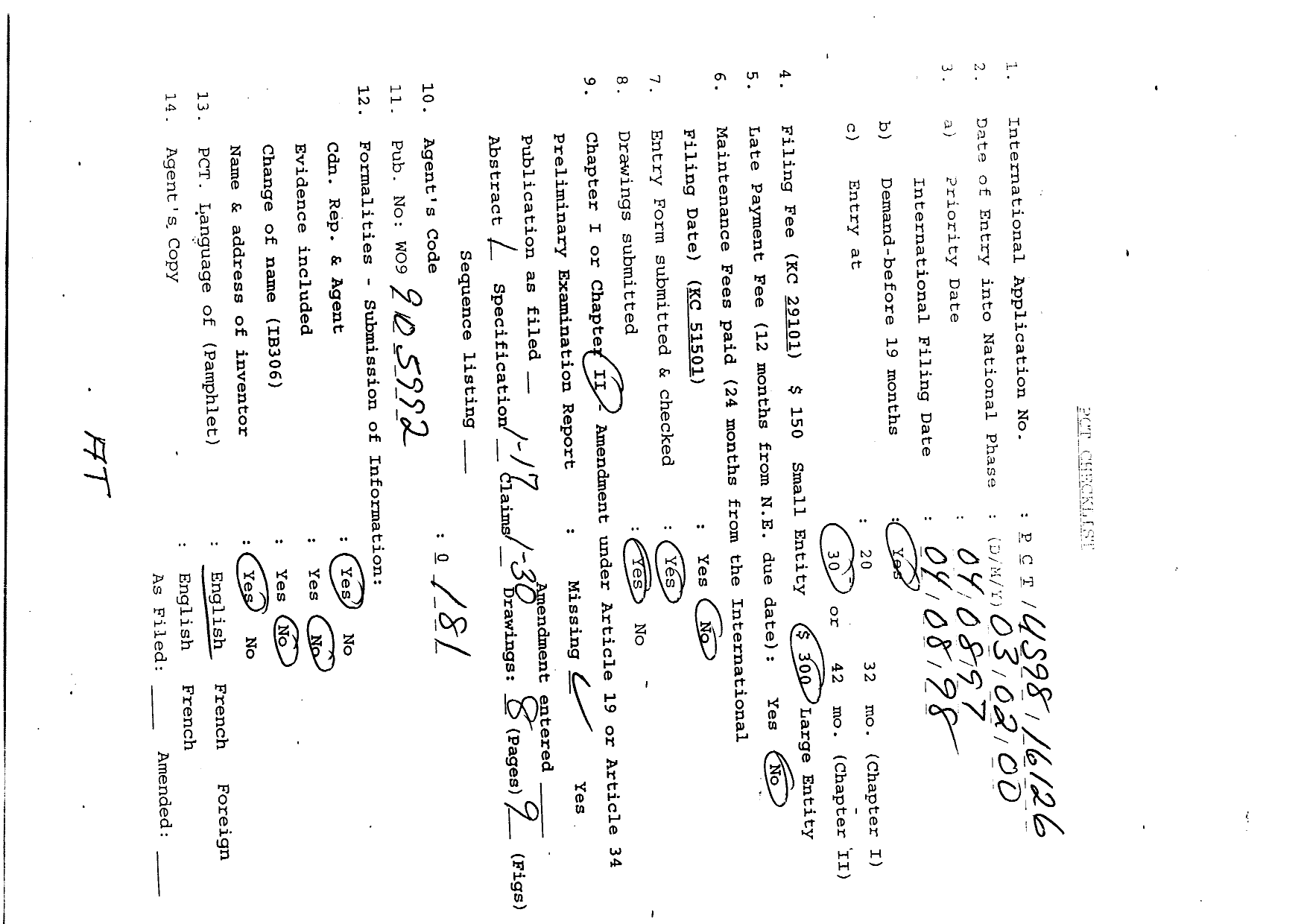 Document de brevet canadien 2299241. PCT 19991203. Image 1 de 7
