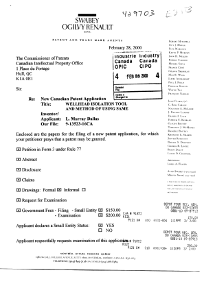Document de brevet canadien 2299683. Cession 20000228. Image 1 de 3