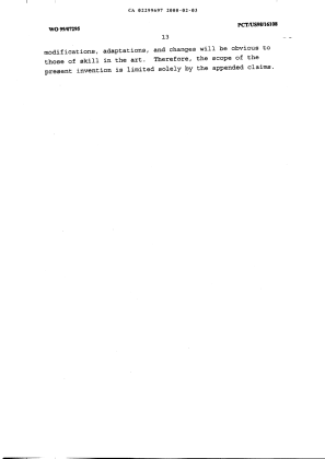 Document de brevet canadien 2299697. Description 19991203. Image 13 de 13