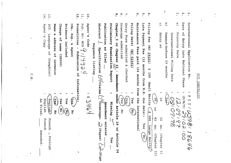 Document de brevet canadien 2302397. PCT 20000229. Image 1 de 4